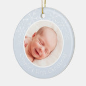 Eerste kerstkeramische siersnowflakes van baby keramisch ornament (Links)