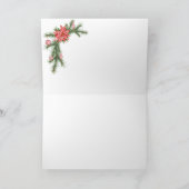 Eerste Kerstkerkerkerst Feestdagen Kaart (Binnen)