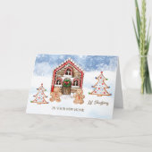 Eerste Kerstkerkerkerst Feestdagen Kaart (Voorkant)