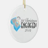 Eerste Kerstkerst Geëvenieerd Ornament Dated (Rechts)
