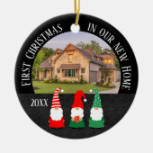 Eerste Kerstkerst in ons nieuwe huis Keramisch Ornament (Voorkant)