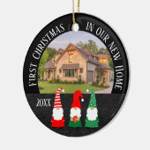 Eerste Kerstkerst in ons nieuwe huis Keramisch Ornament (Links)
