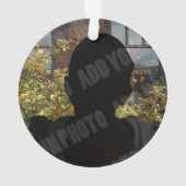 Eerste Kerstkerst met bijtende trouwe Floral Ornament (achterkant)