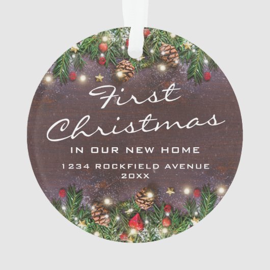 Eerste Kerstkerst - nieuw startpunt Ornament (achterkant)