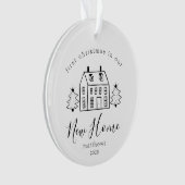 Eerste Kerstkerst nieuw startpunt voor Rustisch hu Ornament (voorkant)