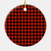 Eerste Kerstkerst Rood Vrachtwagen Keramisch Ornament (Achterkant)
