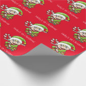 Eerste Kerstkerst van Elf Baby Cadeaupapier (Hoek)