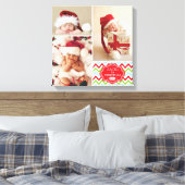 Eerste Kerstkerstkerstcadeau Baby Foto collage Canvas Afdruk (Insitu (Slaapkamer))