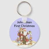 Eerste Kerstkerstkerstkerstkerstkerstkerstkerstman Sleutelhanger (Voorkant)