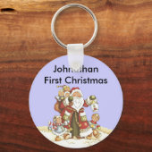 Eerste Kerstkerstkerstkerstkerstkerstkerstkerstman Sleutelhanger (Voorkant)