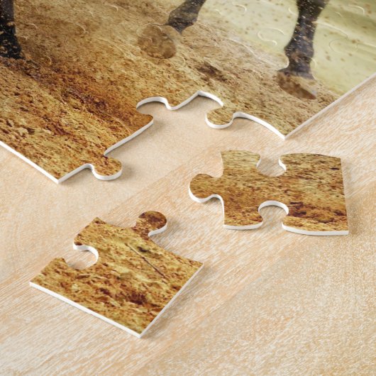 Eerste kerstkleindochter. legpuzzel (Zijkant)