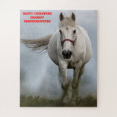 Eerste kerstkleindochter. legpuzzel (Verticaal)