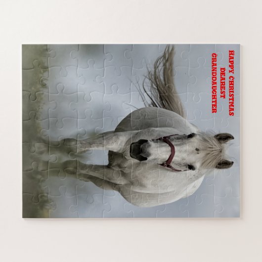 Eerste kerstkleindochter. legpuzzel (Horizontaal)