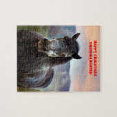 Eerste kerstkleindochter. legpuzzel (Horizontaal)