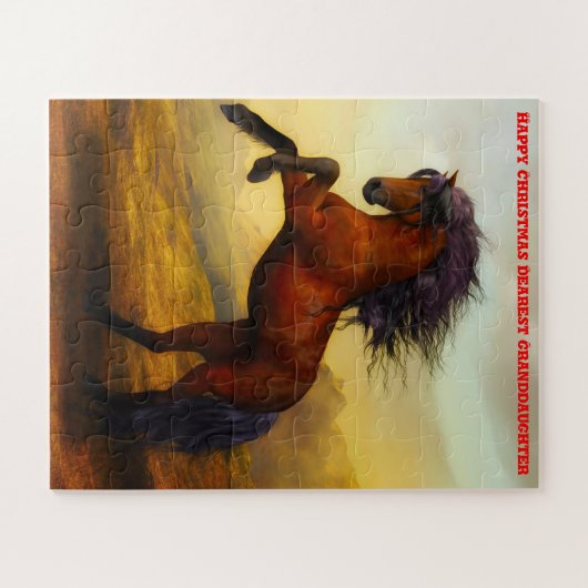 Eerste kerstkleindochter. legpuzzel (Horizontaal)