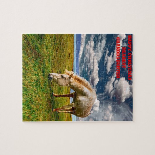 Eerste kerstkleindochter. legpuzzel (Horizontaal)