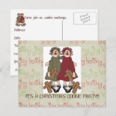 Eerste kerstkoekjes uitnodiging (Voorkant / Achterkant)