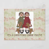 Eerste kerstkoekjes uitnodiging (Voorkant)