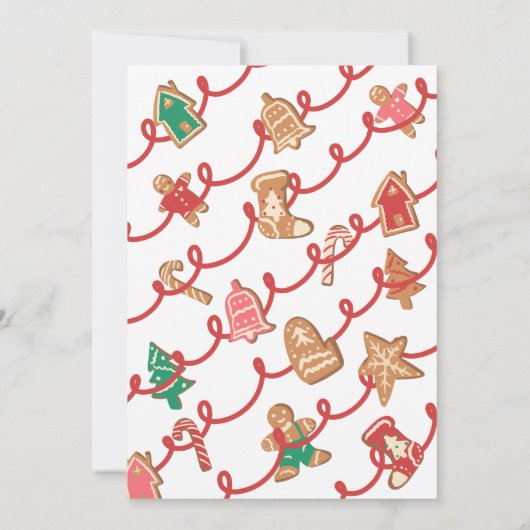 Eerste kerstkoekjesruil kaart (Achterkant)