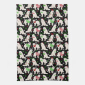 Eerste kerstkoorts Dogs Kitchen Towel Theedoek (Verticaal)