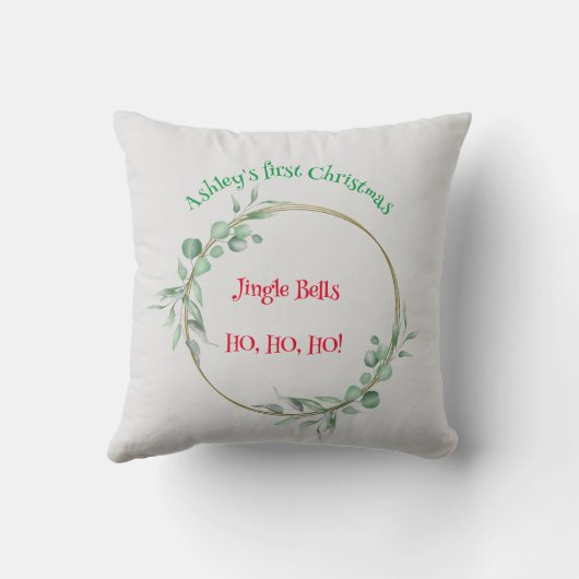 Eerste kerstkussen. . kussen (Achterkant)