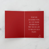 Eerste Kerstliefde Romantisch voor Vriendin Feestdagen Kaart (Binnen)