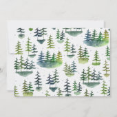 Eerste kerstman Baby Pinguïn & Boom op maat  Feestdagenkaart (Achterkant)