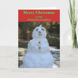 Eerste kerstman kleinzoon Kaart