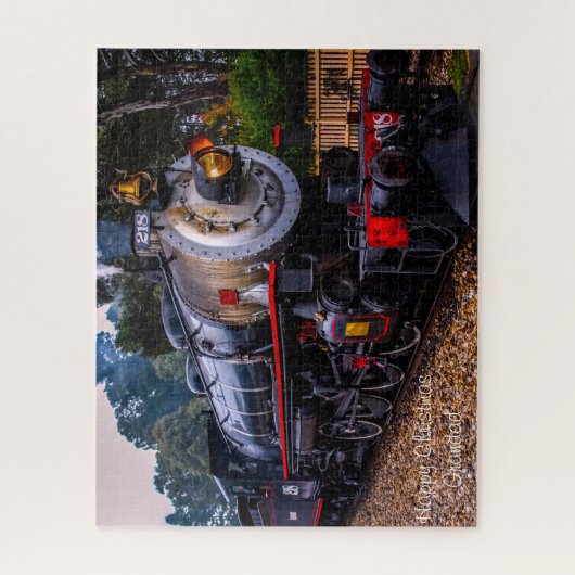 Eerste kerstman. legpuzzel (Verticaal)