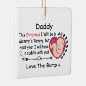 Eerste Kerstman Papa verwacht dat Zwangerschap uit Keramisch Ornament (Rechts)