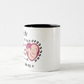 Eerste Kerstman Papa verwacht dat Zwangerschap uit Tweekleurige Koffiemok (Center)