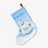 Eerste kerstman van kleindochter kleine kerstsok (Achterkant (Hangend))