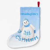 Eerste kerstman van kleindochter kleine kerstsok (Achterkant)