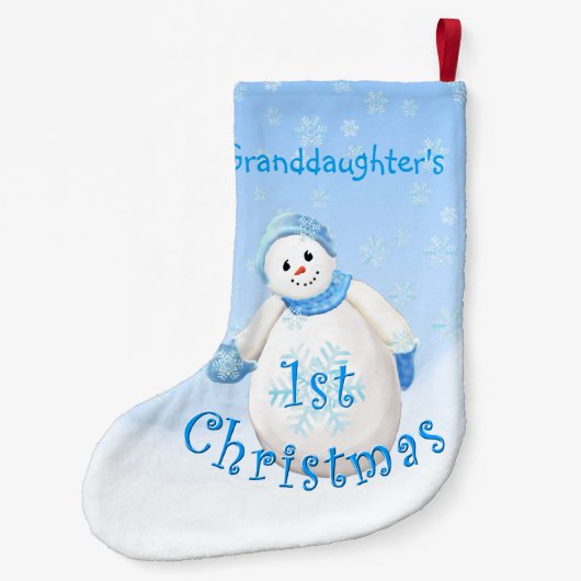 Eerste kerstman van kleindochter kleine kerstsok (Achterkant)