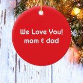 Eerste Kerstman Vliegend Vliegtuig Gepersonaliseer Keramisch Ornament