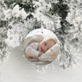 Eerste Kerstmis 1 foto-baby details herder keramis Keramisch Ornament