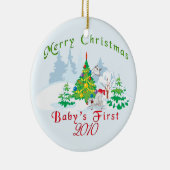 Eerste Kerstmis 2010 Ornament voor baby's (Rechts)