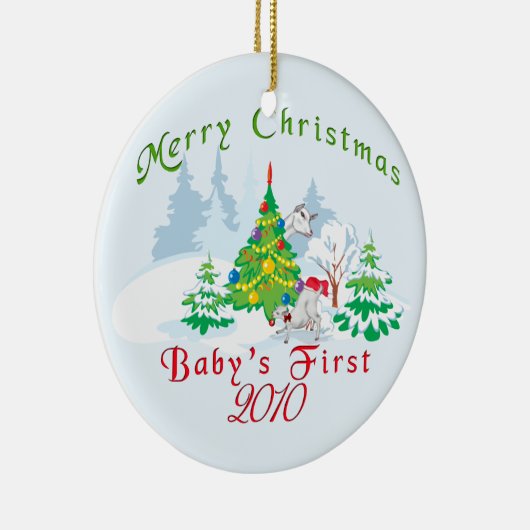 Eerste Kerstmis 2010 Ornament voor baby's (Rechts)