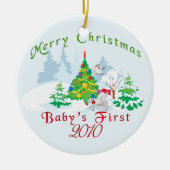 Eerste Kerstmis 2010 Ornament voor baby's (Voorkant)