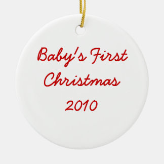 Eerste Kerstmis 2010 voor baby's Keramisch Ornament