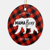 Eerste Kerstmis als Beer-versiering van mama Keramisch Ornament (Links)