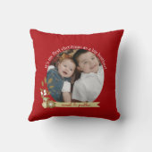 Eerste Kerstmis als Big Brother-aangepaste foto/na Kussen (Achterkant)