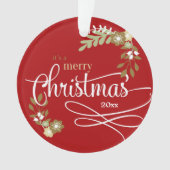 Eerste Kerstmis als Big Brother-aangepaste foto/na Ornament (voorkant)