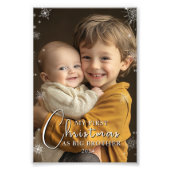 Eerste Kerstmis als Big Brother Foto Afdruk (Voorkant)