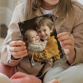 Eerste Kerstmis als Big Brother Foto Afdruk