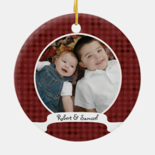 Eerste Kerstmis als Big Brother Keramisch Ornament