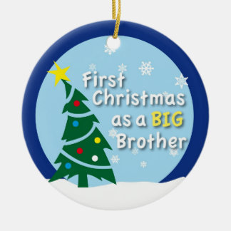 Eerste Kerstmis als BIG Brother Keramisch Ornament