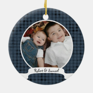 Eerste Kerstmis als Big Brother Keramisch Ornament