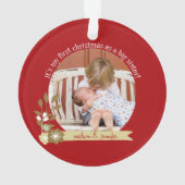 Eerste Kerstmis als Big Sister-gebruik Ornament (achterkant)