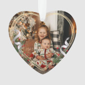 Eerste Kerstmis als Big Sister Gold Lijst Foto Ornament (voorkant)